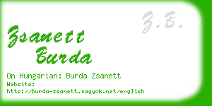 zsanett burda business card